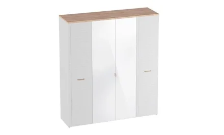 Шкаф четырёхдверный Гавана, Белый 